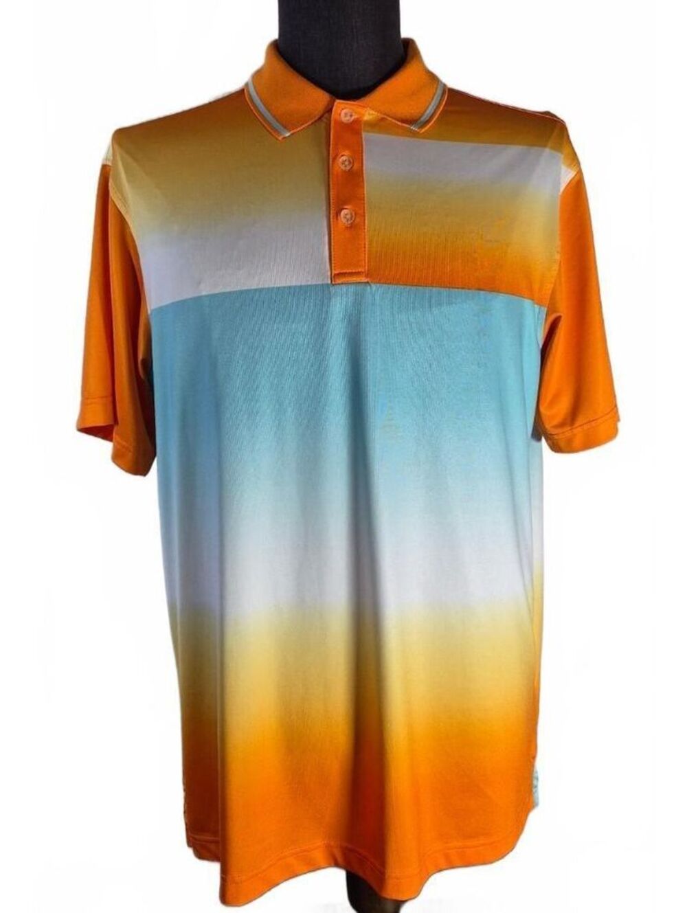 Slazenger Men’s Large Colorblock Performance Golf Polo